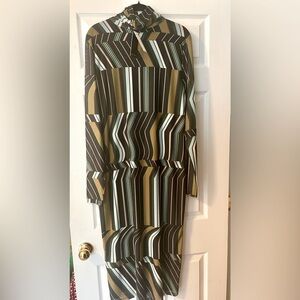 Eloquii Mesh Turtleneck Dress